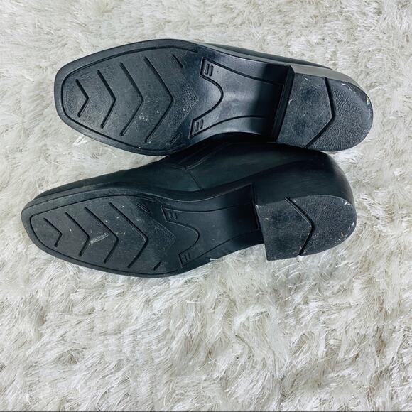 Vintage Black Western Booties Leather Sz 8 M - Picture 4 of 9